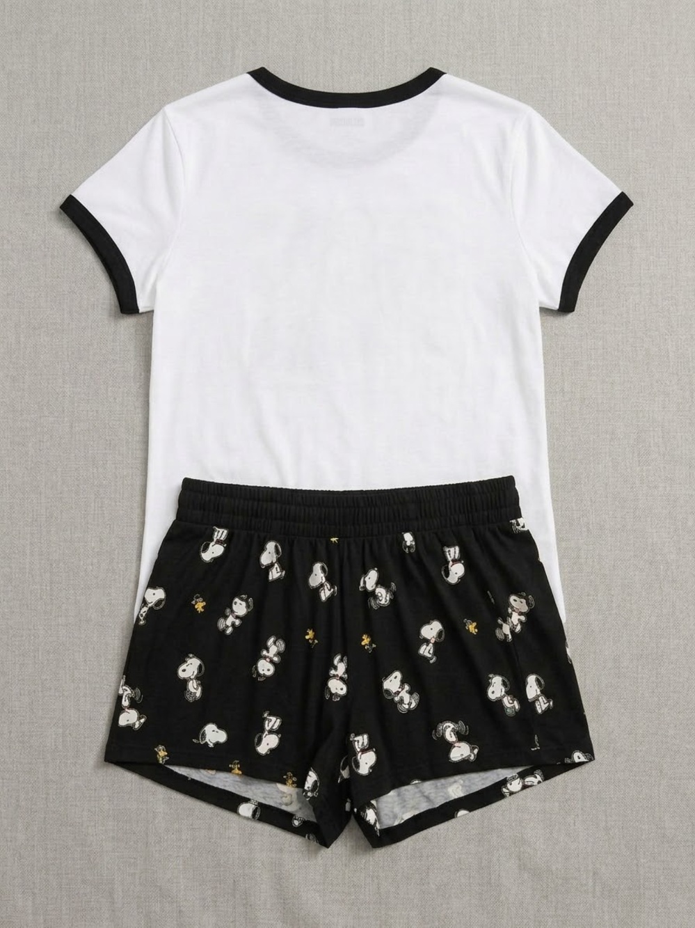 Peanuts 'Squad' Black & White Kids Pajama Set - Picture 2 of 5